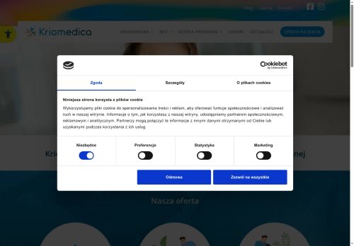 KRIOMEDICA POZNAŃSKIE CENTRUM REHABILITACJI I ODNOWY BIOLOGICZNEJ SPÓŁKA Z OGRANICZONĄ ODPOWIEDZIALNOŚCIĄ